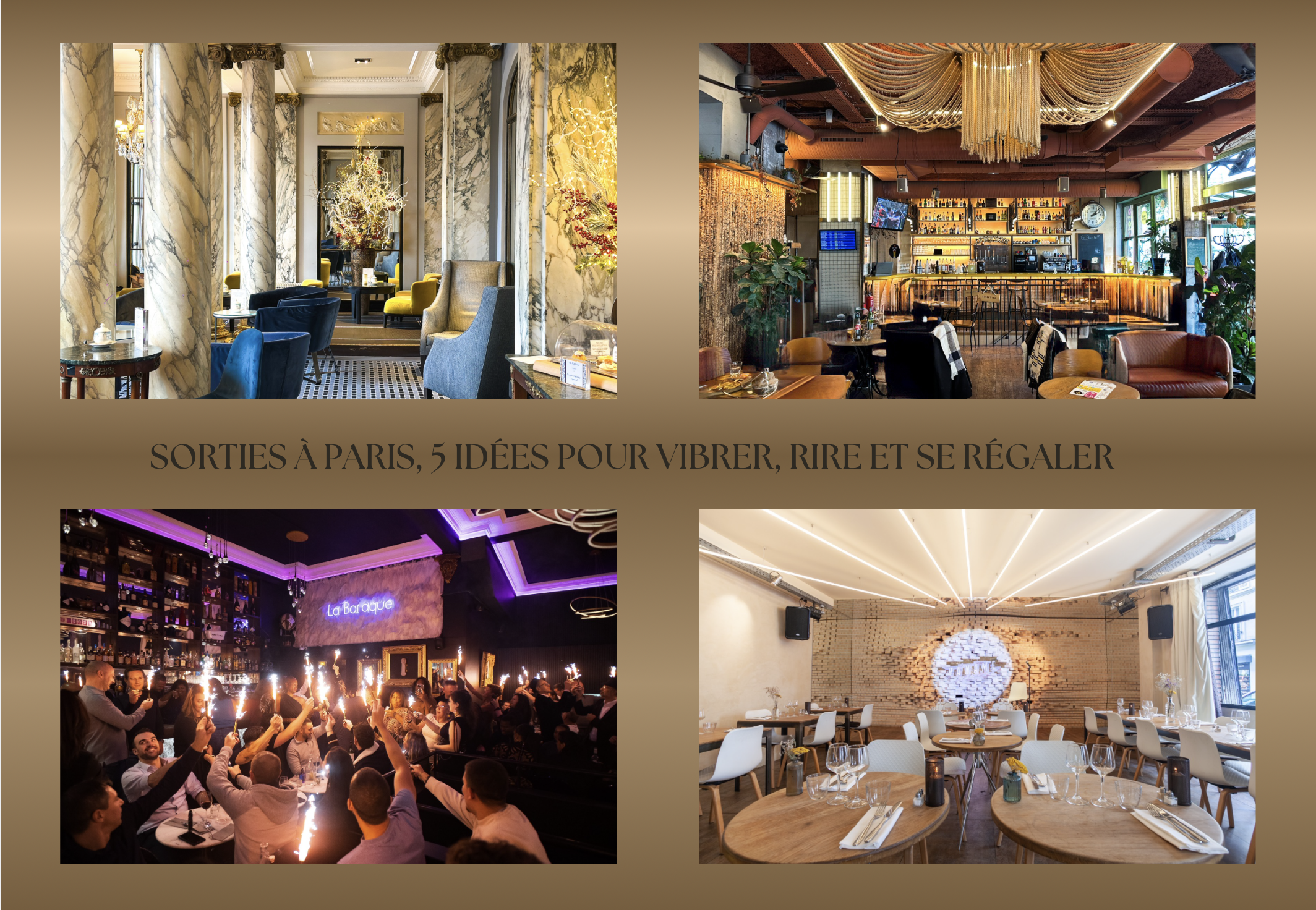 Lire la suite à propos de l’article Sorties à Paris, 5 idées pour vibrer, rire et se régaler