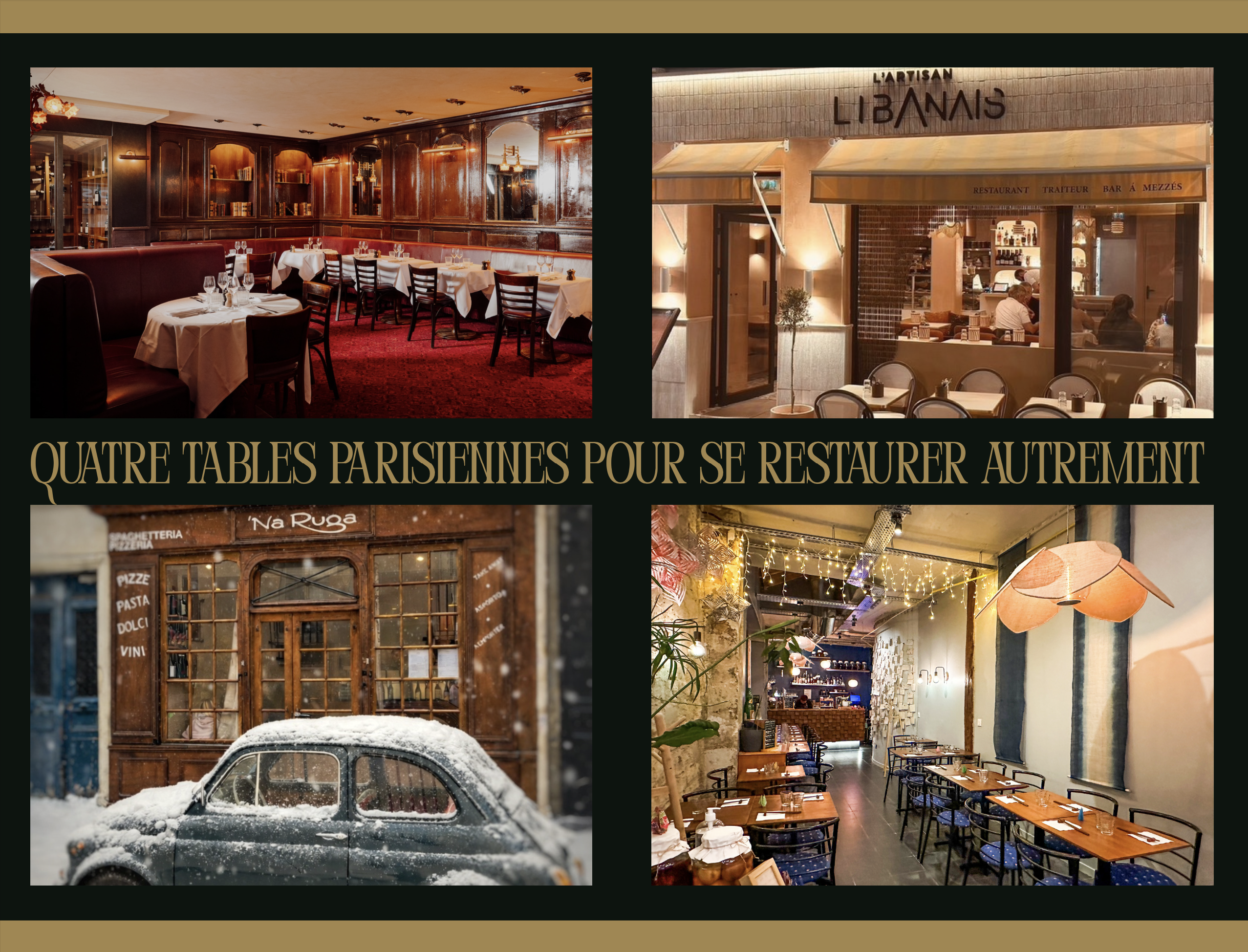 Lire la suite à propos de l’article Quatre tables parisiennes pour se restaurer autrement